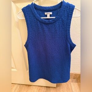 Nine West Women's Vibrant Blue Sleeveless Tank